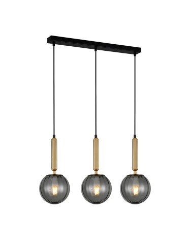 Italux Ravena LED 3xE27 Pendant Smoky Brass PND-2324-3L BRO+SG