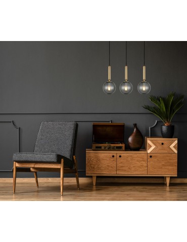 Italux Ravena LED 3xE27 Pendant Smoky Brass PND-2324-3L BRO+SG - product 2