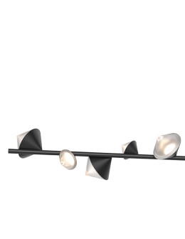 Step into Design CONE LED pendant lamp black 130 cm