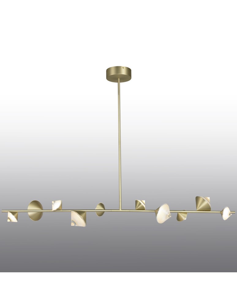 LED pendant lamps - Step into Design CONE LED pendant lamp gold 130 cm   - product kolory-swiatla.pl 2