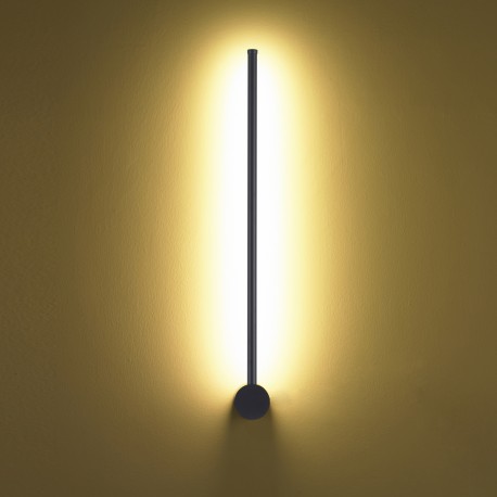 Step into Design Lampa ścienna SPARO czarna 60 cm 