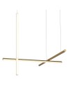 Step into Design Lampa wisząca ASTA-3 LED złota 78 cm Step into Design Lampa wisząca ASTA-3 LED złota 78 cm