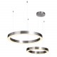 Step into Design Lampa wisząca CIRCLE 40+60 LED nikiel na 1 podsufitce 