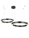 Step into Design Lampa wisząca CIRCLE 40+60 LED tytanowa 1 podsufitce            