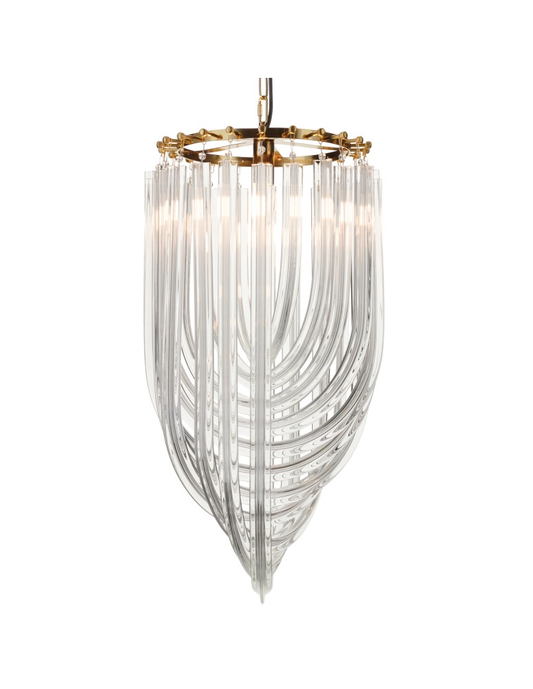 Pendant lamps - Step into Design WAVE gold 60 cm pendant lamp     - product kolory-swiatla.pl 2