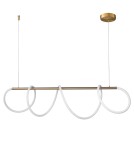 Designer pendant lamps - Step into Design FANTASIA LED pendant lamp gold 120 cm   - product 1