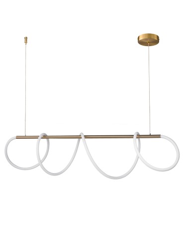 Step into Design FANTASIA LED pendant lamp gold 120 cm  