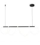 Designer pendant lamps - Step into Design FANTASIA LED pendant lamp black 120 cm   - product 1