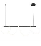 Designer pendant lamps - Step into Design FANTASIA LED pendant lamp black 120 cm   - product 2