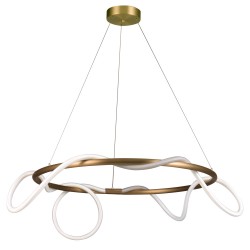 Step into Design Lampa wisząca FANTASIA ROUND LED złota 60 cm 
