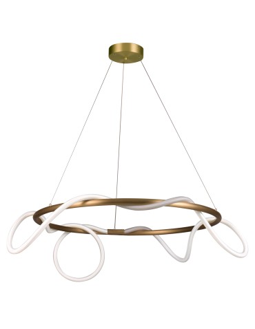 Step into Design FANTASIA ROUND LED pendant lamp gold 60 cm  