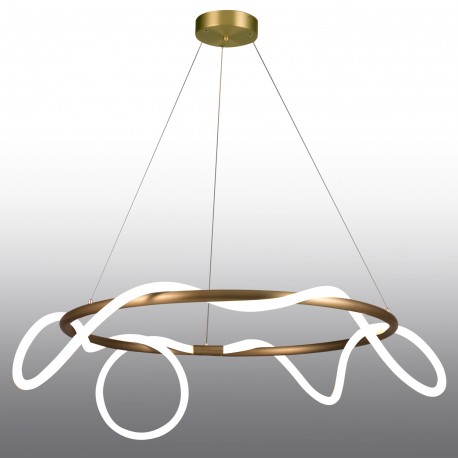 Step into Design Lampa wisząca FANTASIA ROUND LED złota 60 cm 