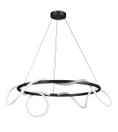 Designer pendant lamps - Step into Design FANTASIA ROUND LED pendant lamp black 60 cm   - product 1