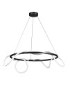 Step into Design FANTASIA ROUND LED pendant lamp black 60 cm  