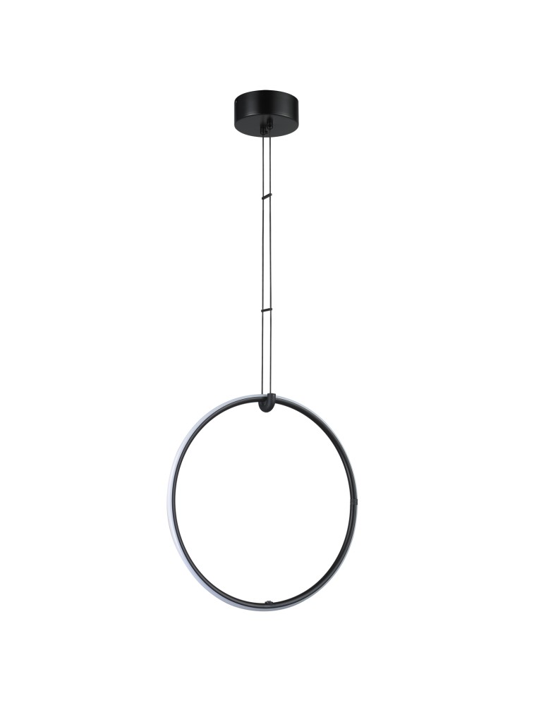 Pendant lamps circles - Step into Design COCO 1 LED pendant lamp black 40 cm   - product kolory-swiatla.pl 1
