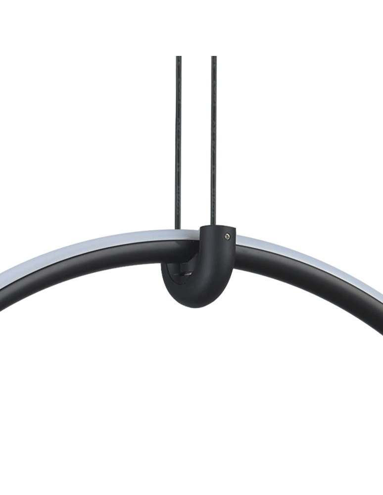 Pendant lamps circles - Step into Design COCO 1 LED pendant lamp black 40 cm   - product kolory-swiatla.pl 2