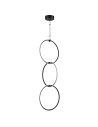 Step into Design Lampa wisząca COCO 3 LED czarna 40 cm            