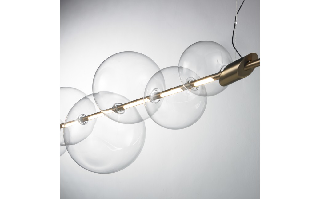 Step into Design Lampa wisząca AMORE złota 153 cm 