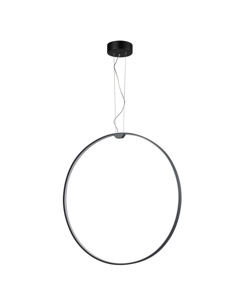 Pendant lamps circles - Step into Design ACIRCULO led pendant lamp black 74 cm   - product kolory-swiatla.pl 1