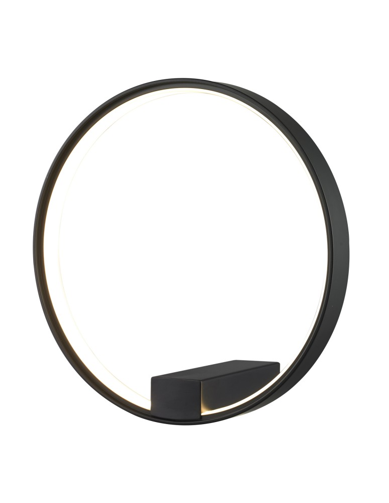 Ring wall lamps - Step into Design ACIRCULO LED wall lamp black 30 cm   - product kolory-swiatla.pl 2