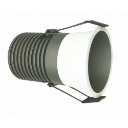 Luces Exclusivas ZARAGOZA Oczko LED 1x6W 3000K 420lm IP44 biały/czarny LE31833