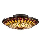 Ceiling lamps - Elstead WEST END Plafond E27 2x75W Brown QZ-WEST-END-F. - product 1