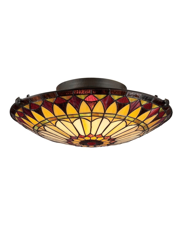 Ceiling lamps - Elstead WEST END Plafond E27 2x75W Brown QZ-WEST-END-F. - product kolory-swiatla.pl 1