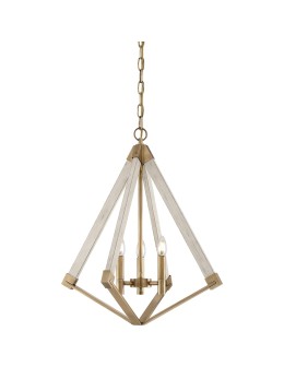 Elstead VIEW POINT Chandelier E14 3x60W Brass QZ-VIEW-POINT-S.
