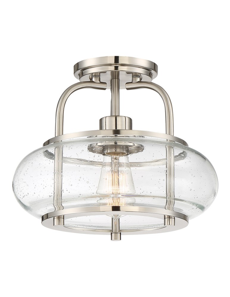 Loft ceiling lamps - industrial - Elstead TRILOGY Pendant E27 1x60W Nickel QZ-TRILOGY-SFS-BN - product kolory-swiatla.pl 1