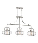 Pendant lamps - Elstead TRILOGY Pendant E27 3x60W Nickel QZ-TRILOGY-ISLE-BN - product 1