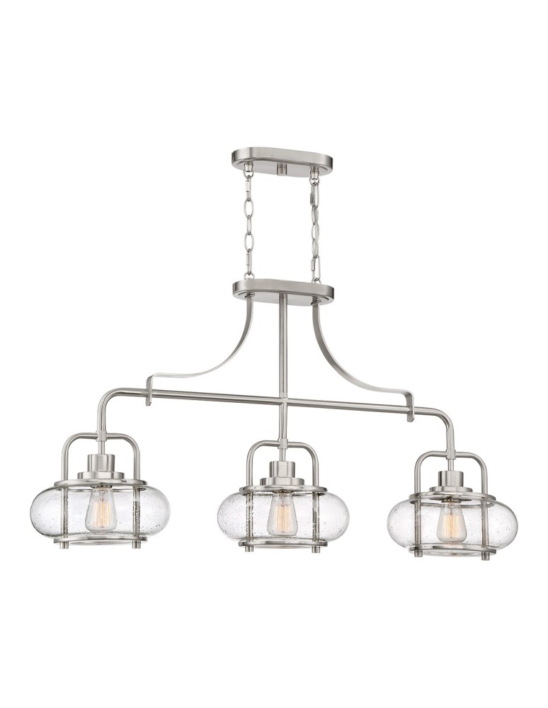 Pendant lamps - Elstead TRILOGY Pendant E27 3x60W Nickel QZ-TRILOGY-ISLE-BN - product kolory-swiatla.pl 1