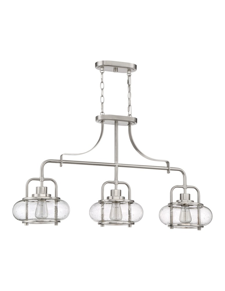 Pendant lamps - Elstead TRILOGY Pendant E27 3x60W Nickel QZ-TRILOGY-ISLE-BN - product kolory-swiatla.pl 2