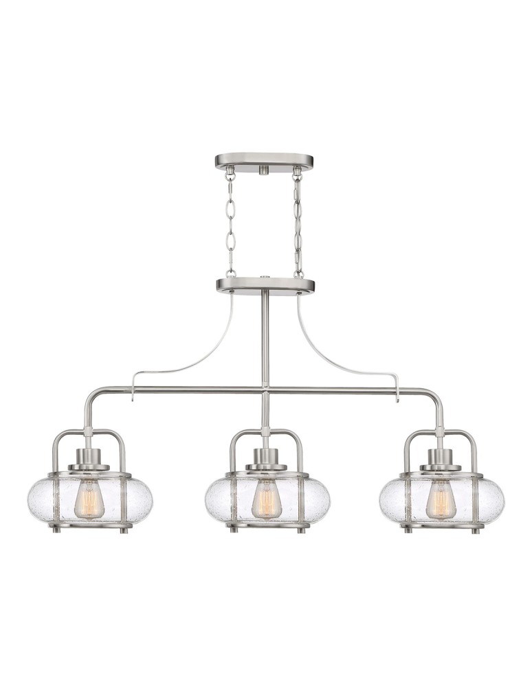 Pendant lamps - Elstead TRILOGY Pendant E27 3x60W Nickel QZ-TRILOGY-ISLE-BN - product kolory-swiatla.pl 3