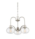 Chandeliers - Elstead TRILOGY Chandelier E27 3x60W Nickel QZ-TRILOGY3-BN - product 1