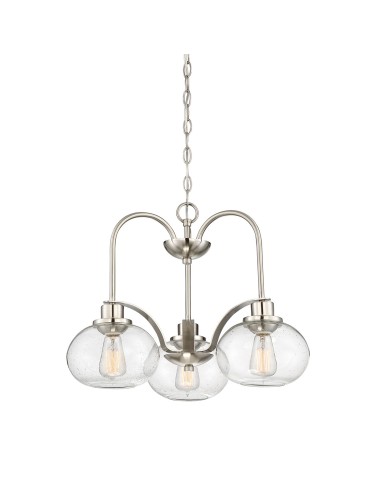 Elstead TRILOGY Chandelier E27 3x60W Nickel QZ-TRILOGY3-BN