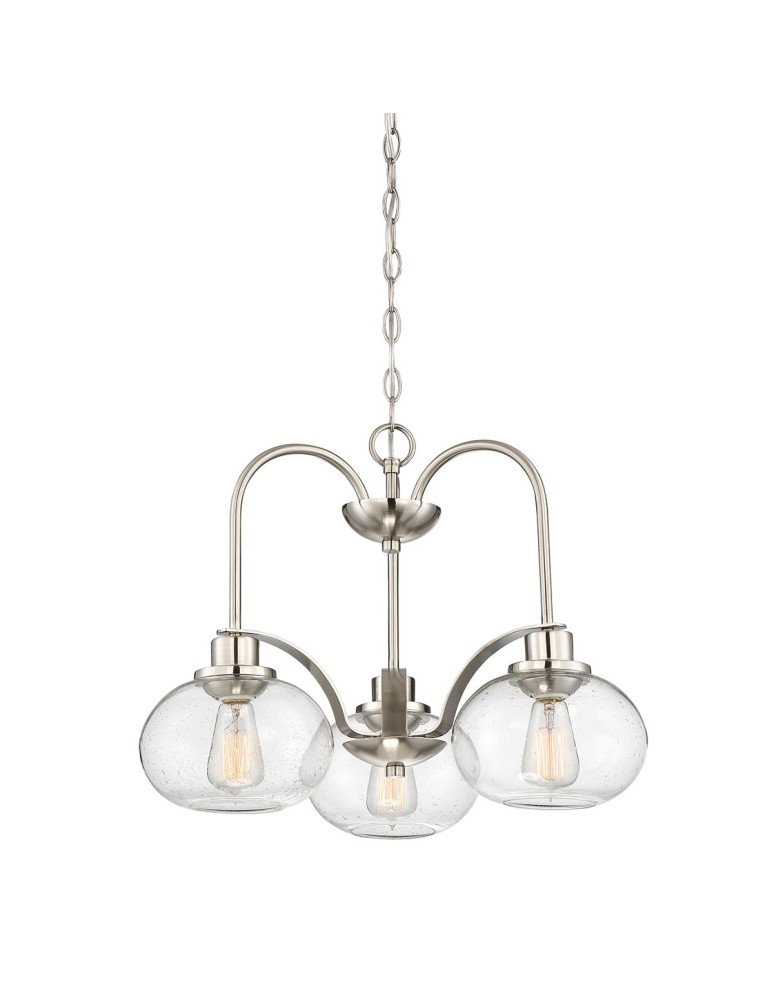 Chandeliers - Elstead TRILOGY Chandelier E27 3x60W Nickel QZ-TRILOGY3-BN - product kolory-swiatla.pl 1