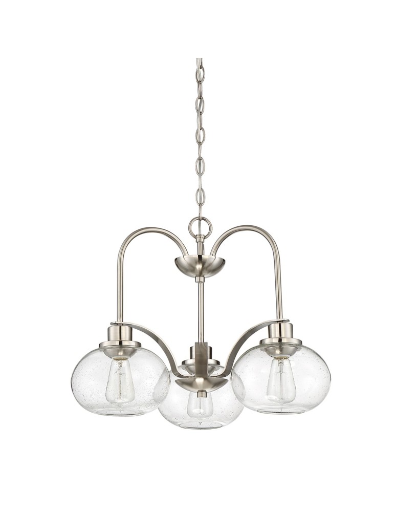 Chandeliers - Elstead TRILOGY Chandelier E27 3x60W Nickel QZ-TRILOGY3-BN - product kolory-swiatla.pl 2