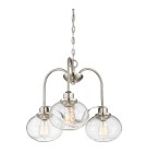 Chandeliers - Elstead TRILOGY Chandelier E27 3x60W Nickel QZ-TRILOGY3-BN - product 4