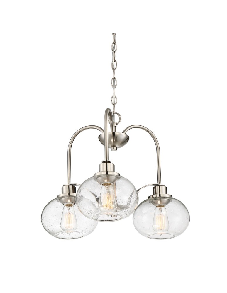 Chandeliers - Elstead TRILOGY Chandelier E27 3x60W Nickel QZ-TRILOGY3-BN - product kolory-swiatla.pl 4