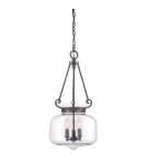 Chandeliers - Elstead STEWART Pendant E14 3x60W Brown QZ-STEWART-WT - product 1