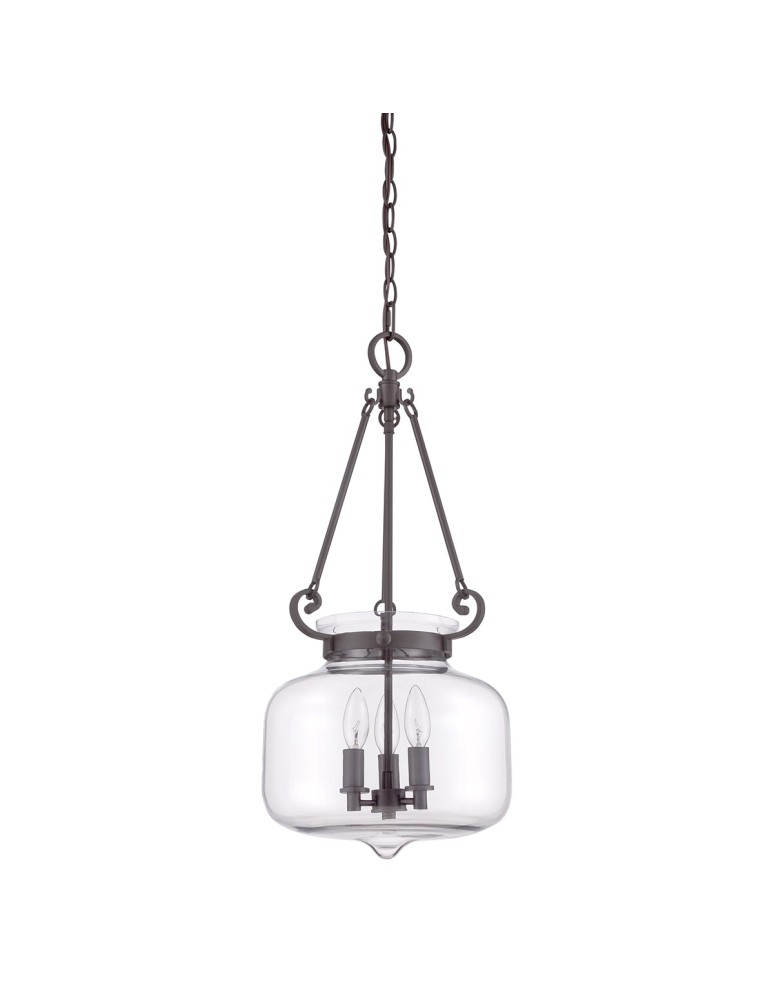 Chandeliers - Elstead STEWART Pendant E14 3x60W Brown QZ-STEWART-WT - product kolory-swiatla.pl 2