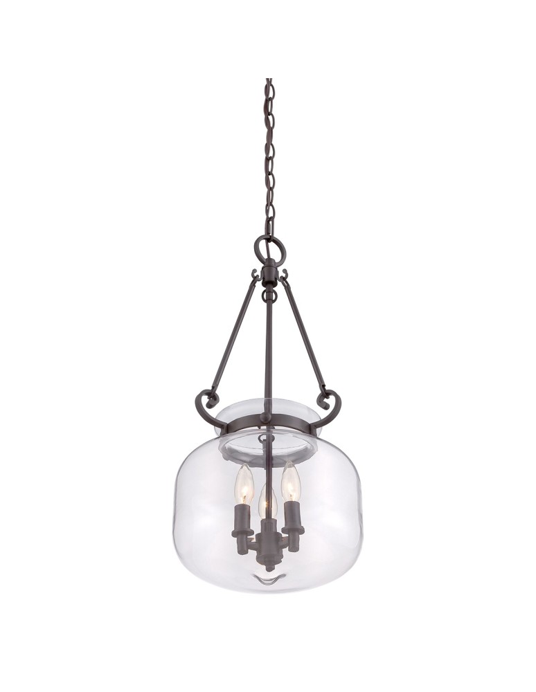 Chandeliers - Elstead STEWART Pendant E14 3x60W Brown QZ-STEWART-WT - product kolory-swiatla.pl 3