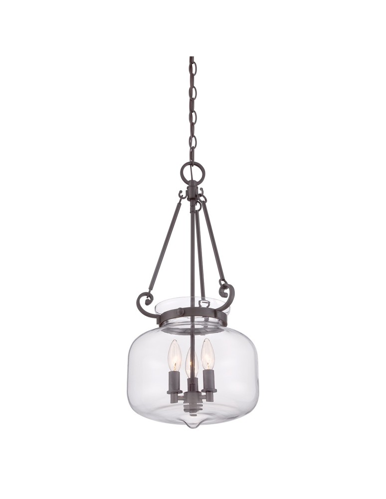 Chandeliers - Elstead STEWART Pendant E14 3x60W Brown QZ-STEWART-WT - product kolory-swiatla.pl 4