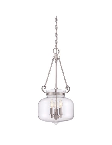 Elstead STEWART Pendant E14 3x60W Nickel QZ-STEWART-BN