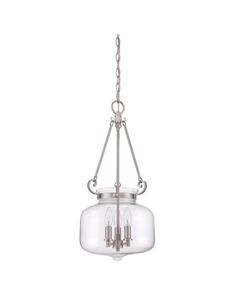 Chandeliers - Elstead STEWART Pendant E14 3x60W Nickel QZ-STEWART-BN - product kolory-swiatla.pl 2