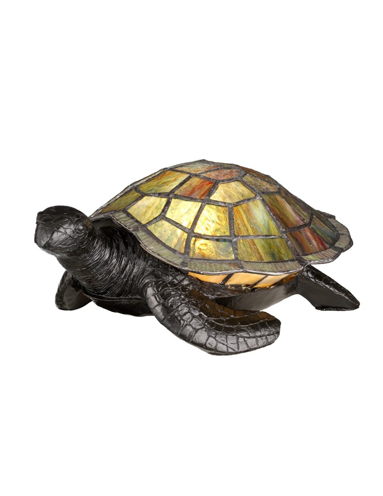 Table lamps - Elstead TIFFANY ANIMAL LAMPS Table Lamp G9 1x3W Brown QZ-SAWBACK-TL. - product kolory-swiatla.pl 1