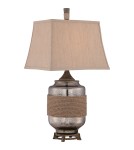 Table lamps with lampshade - Elstead RIGGING E27 Table Lamp 1x100W Beige QZ-RIGGING. - product 1