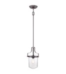 New York style pendant lamps - Elstead PENN STATION Pendant E27 1x60W Brown QZ-PENN-STATION-S-WT - product 1