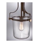 New York style pendant lamps - Elstead PENN STATION Pendant E27 1x60W Brown QZ-PENN-STATION-S-WT - product 4