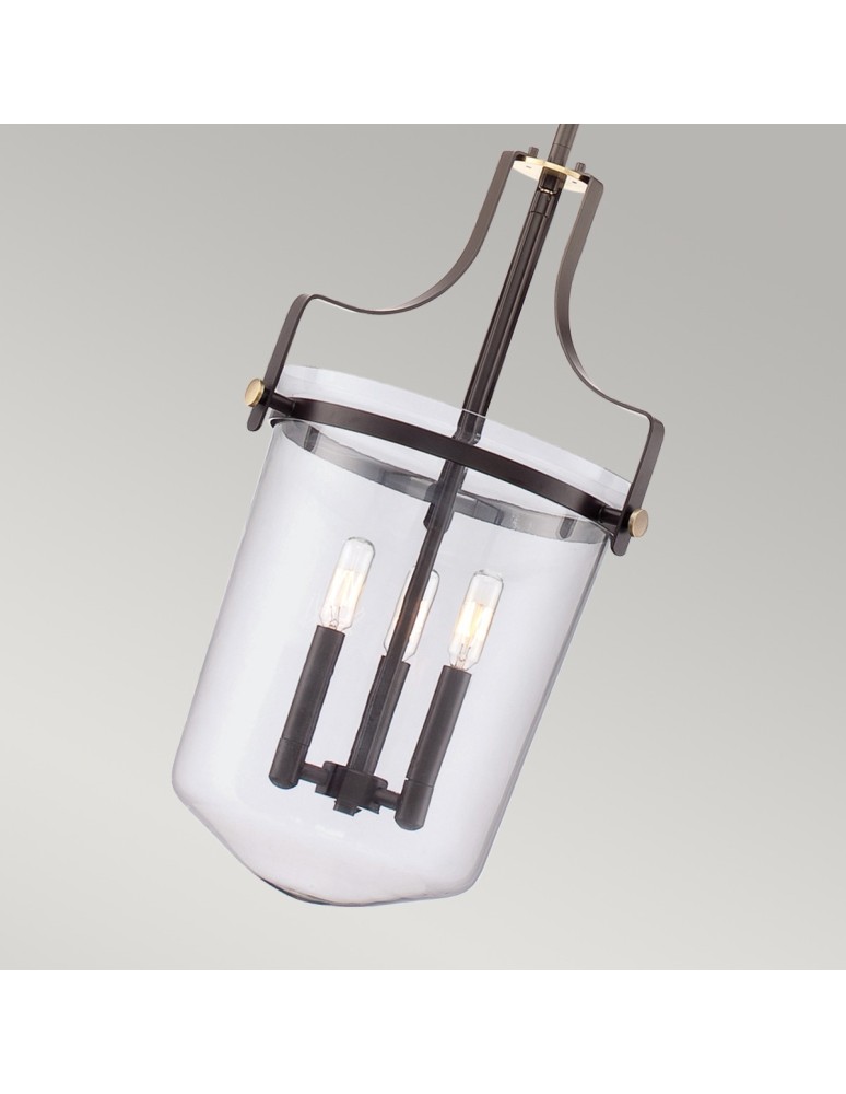 New York style pendant lamps - Elstead PENN STATION Pendant E14 3x40W Brown QZ-PENN-STATION-M-WT - product kolory-swiatla.pl 3